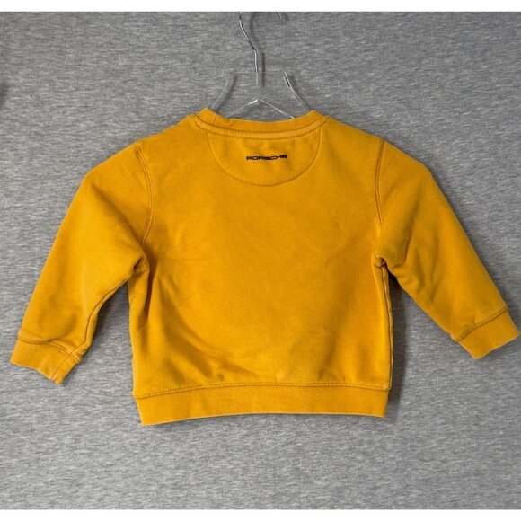 Porsche Youth Gold Sweatshirt US 6 Ahead‎ on Your Roadtrip Flocked Badge Limited - Picture 4 of 5